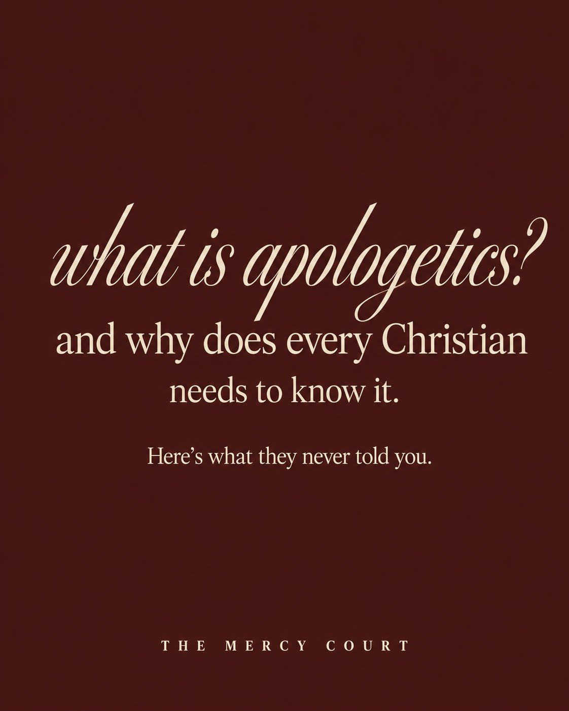 What is Apologetics — Podcast Carousel